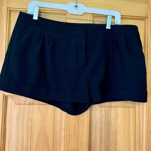 Express tailored black shorts